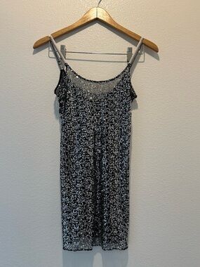 Free People - Black Sequin Slip Dress with Silver Sparkles - Women's Size XS